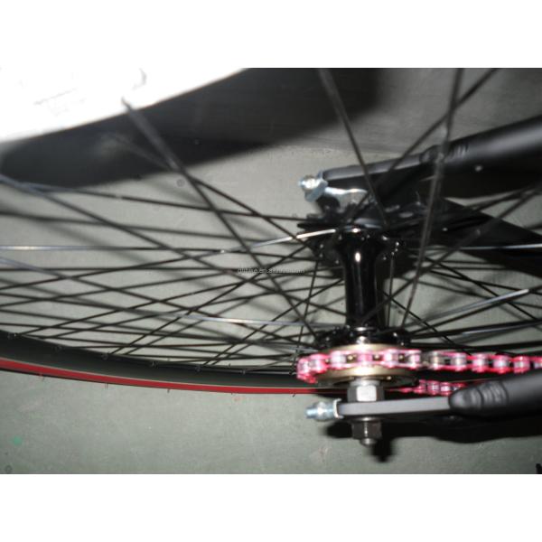 700C Full Matte Black OEM Aluminium Frame Single Speed Road Bike Gross Weight 13KG