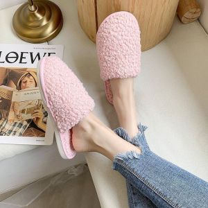 Custom Womens Indoor Fluffy Slippers With PVC Outsole