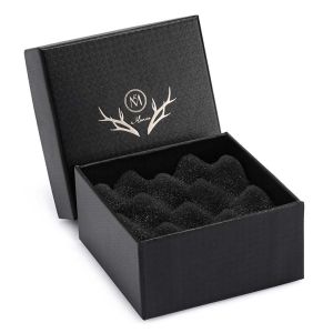 Handmade Jewelry Paper Boxes With Varnishing / Glossy Lamination