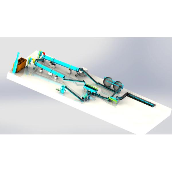 Calcium Ammonium Nitrate Compound Fertilizer Disc Granulator Production Line