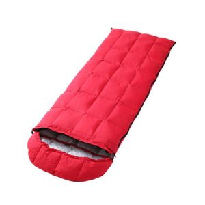 Red Waterproof Sleeping Bag , Outdoor Inflatable Sleeping Bag For Hiking