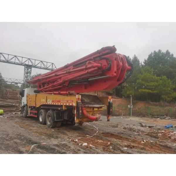 12000*2550*4000 mm Red Used Mobile Heavy Equipment Benz Chassis 49 Meter Concrete Pump