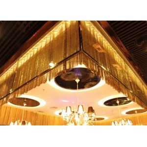 Metal Mesh Fabric Cloth / Flexible Metallic Sequin Fabric for Room Divider