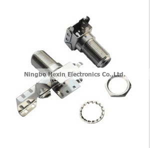 Quality F connector with brackets for pcb board for sale