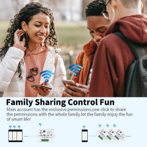 2.4GHz White Zigbee Touch Switch PC ABS Wifi Tuya Zigbee Communication Module