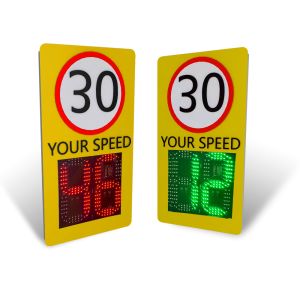 Millimeter Wave Radar Solar LED Speed Display With Wireless Linkage