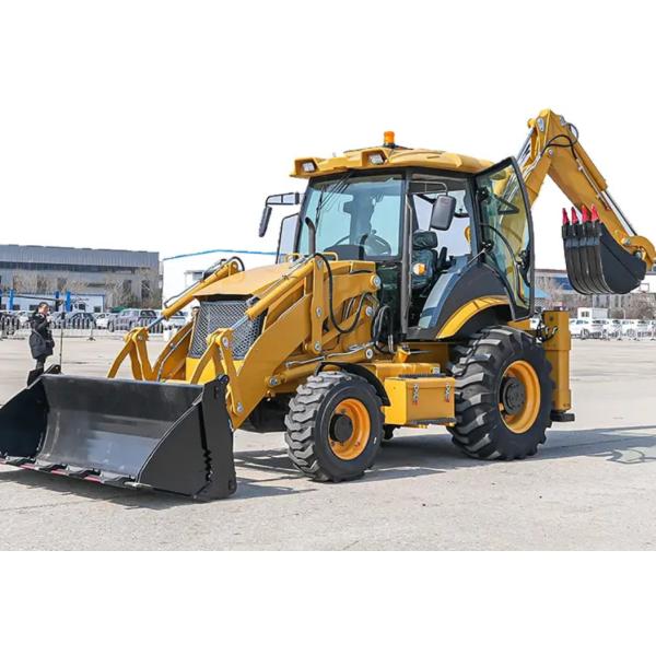 WZ40-30 Mini Backhoe Loader Hydraulic 4x4 3 Ton With Multifunction Bucket