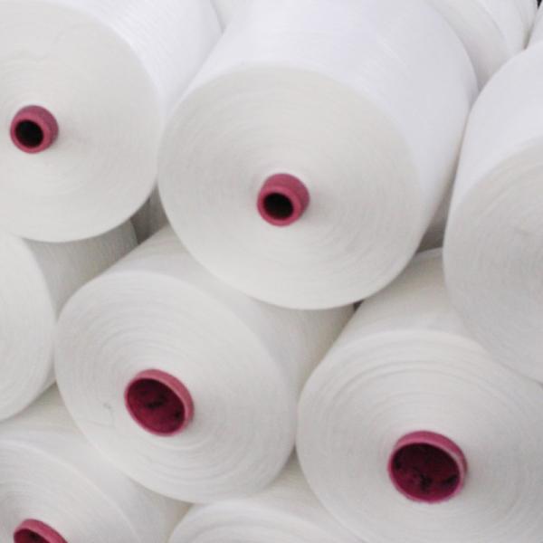 Z Twist 100% Spun Polyester Yarn Ring Spinning Ne 60/2 60s/3 OEM