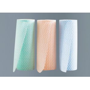 Viscose 25x25cm Kitchen Wet Wipes Square Shape Multicolor Thickened Design