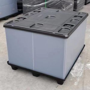 1120mm PP Plastic Pallet Box Sleeve Pallet Folding Container