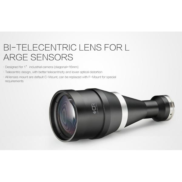 Large Sensors Bi - Telecentric Optical Lenses , Industrial Camera Lens CE / ROHS