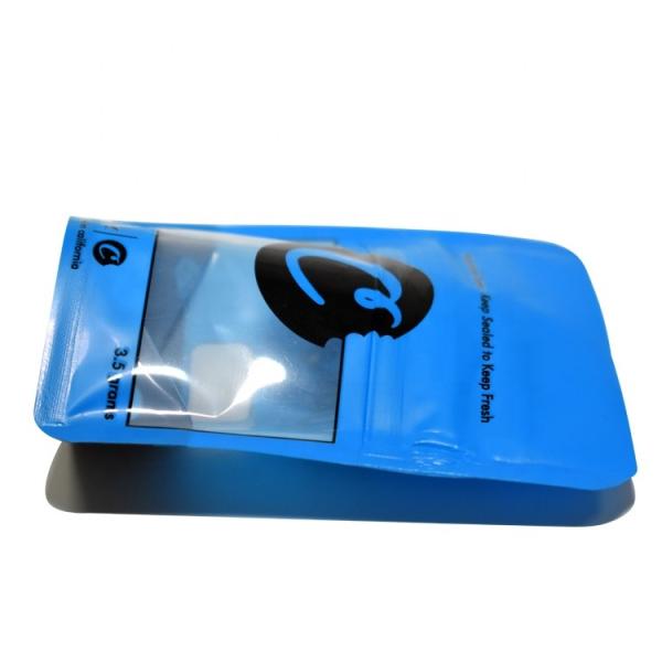 3.5 grams cookies smell proof stand up mylar zipper weed packaging bag