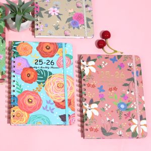 Custom Spiral Hardcover Notebook A5 Lined Dot-Grid Embossed