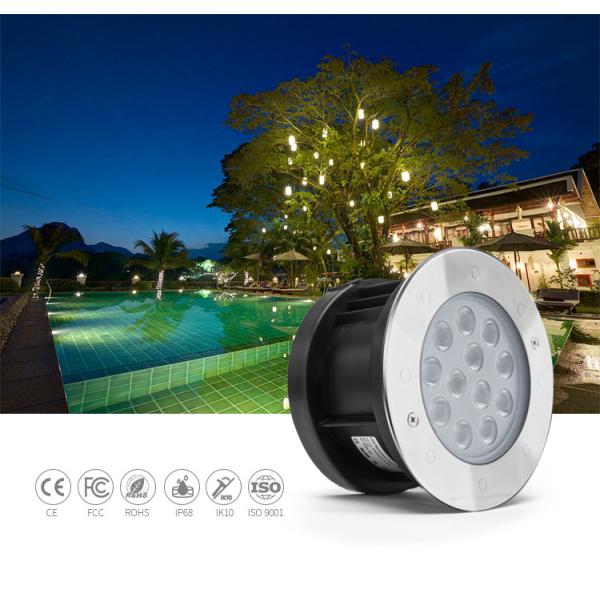 9W Recessed Underwater Light , Stainless Steel Color Changing Led Pool Lights