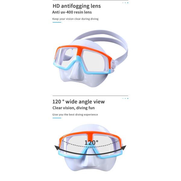 Half Face Snorkelling Sets Anti Fog Scuba Diving Mask And Snorkel Equipment