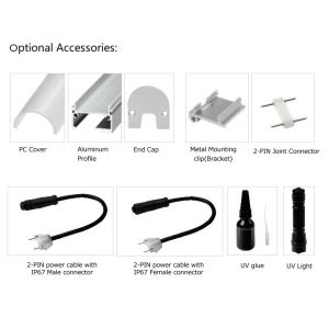 24VDC Symmetrical / Asymmetrical LED Linear Lighting Flexible LED Strip