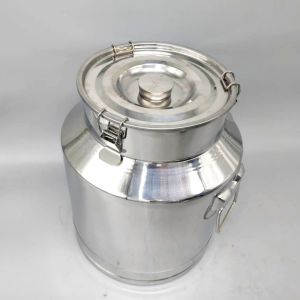 60L Food Grade Olive Oil Stainless Steel Drums Sealed Pails Barrels With Tap