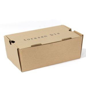 China Brown Rectangular Shoe Recycled Corrugated Packaging Box on sale