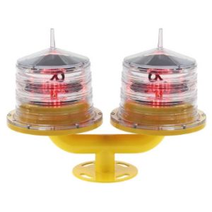 5km Dual 8V 4W Solar Powered Tower Aviation Lights