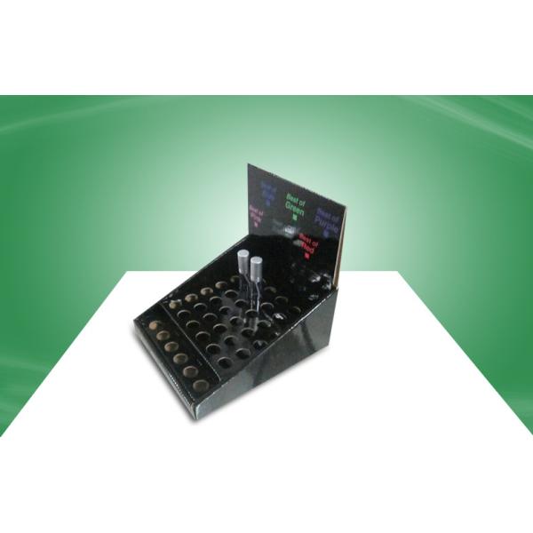 Comodity Promotional Cardboard Countertop Display With Hole To House Perfume