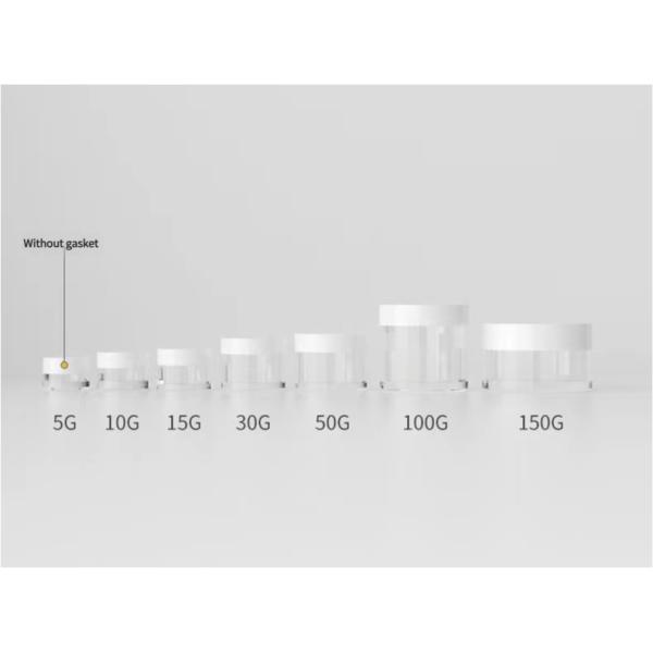Empty Powder Jars 5G 10G 15G 30G 50G 100G 150G Cosmetic Plastic PETG Jars With Custom Lid