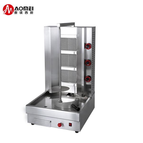 Chicken Meat Commercial Stainless Steel Shawarma Machine with Energy Saving Standard