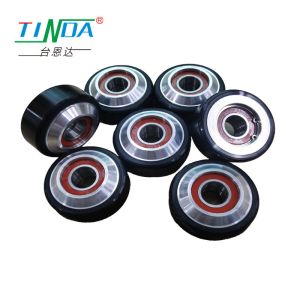 Customized Aluminum Core Rubber Roller Wheel with Polyurethane Surface