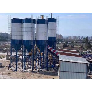 ISO90001 180CBM/H Concrete Batching Plant Twin Shaft Foundation Free