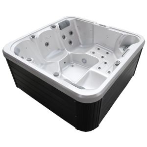 China 27pcs Jets 2 Lounges Outdoor Spa Hottub Whirlpools Massage Hot Tub on sale