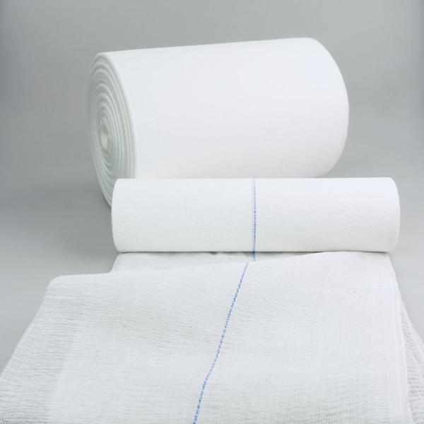 Buy Absorbent Zigzag Medical Gauze Roll Raw Material Bleached Comber at wholesale prices