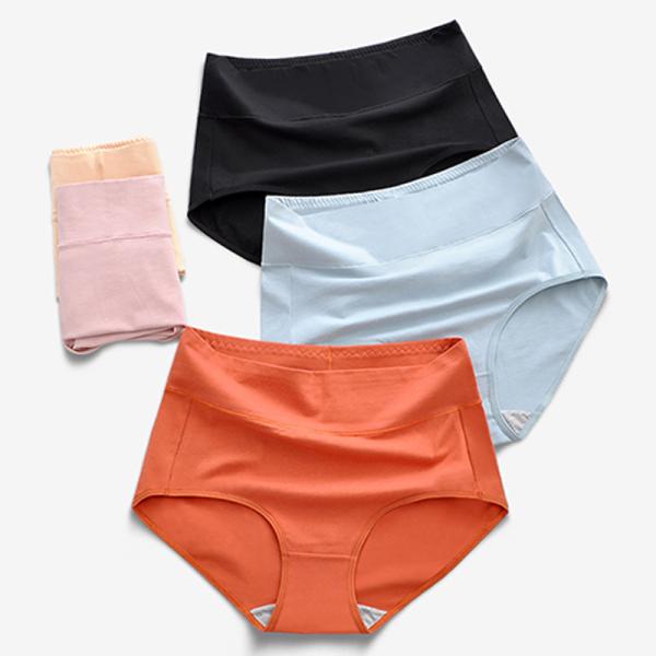 Solid Women Cotton Panties , Lingery cotton seamless hipster panties