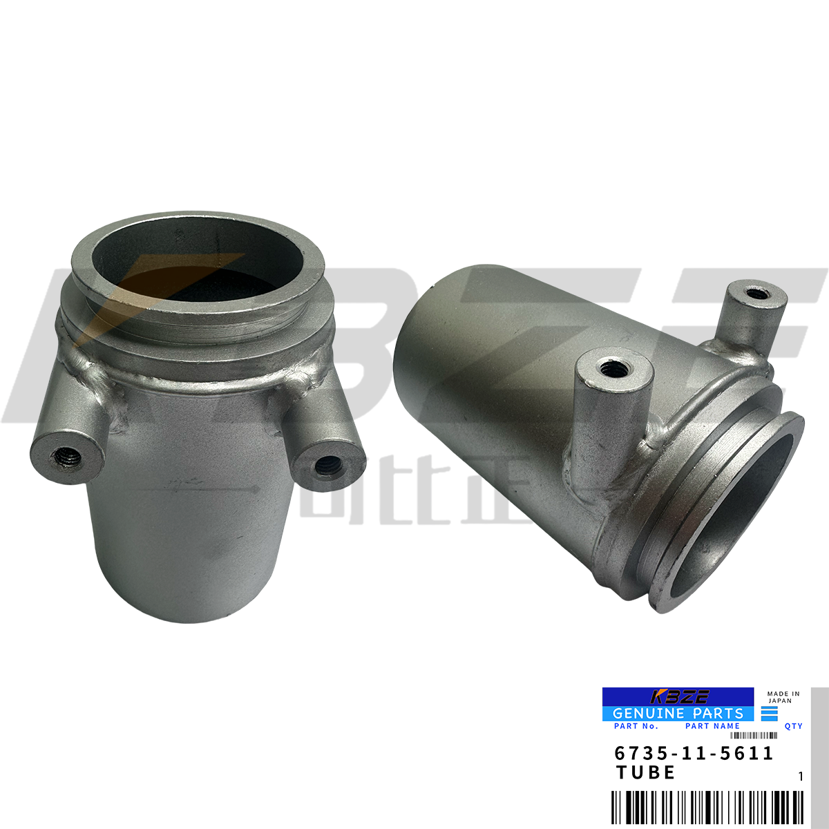 KBZE 6735-11-5611 6735115611 KOMATSU S6D102E S6D107E ENGINE EXHAUST MUFFLER TUBE