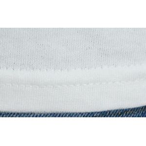 Size Men's T - Shirts Short Sleeve Splice Rib Cuff / Cotton Casual Mens Apparel