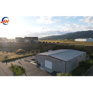 Steel Structural Beam Warehouse with Sliding Door and Industrial Space Frame