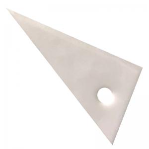 Quality Zirconia ZrO2 ceramic knife blade slitting cutting blade paper cutting blade triangle tip blade for sale