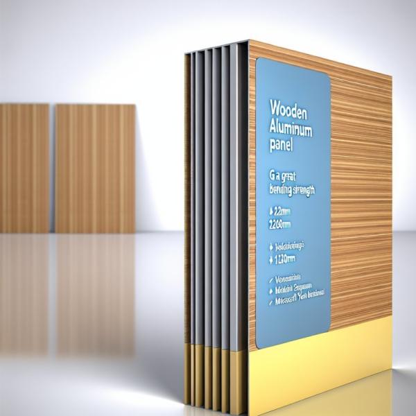 Buy Wooden Aluminum Composite Panel 1220mm Width PVDF Coating at wholesale prices