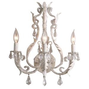 Antique lighting Rustic Decor White Body Color crystal wall sconce (Wh-VR-102)