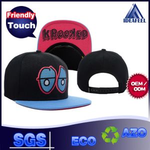 Colorful Flat Brim Baseball Cap For Children Monster Raised Embroidered Logo