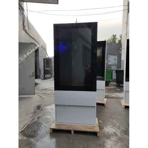 55 Inch Outdoor LCD Sign Board HD Display Android / Windows Totem Advertisement Digital Signage Kiosk