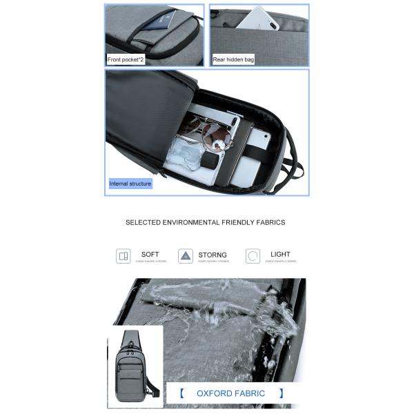 Fashionable Waterproof 900D Single Strap Backpack Single Strap Backpack OEM ODM