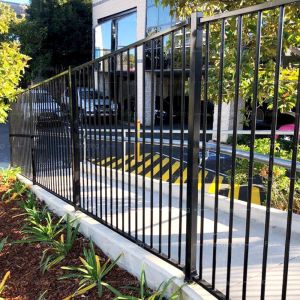 80mm Australia Wrought Iron Fence Panels 25x25mm Tubular Fence Designs