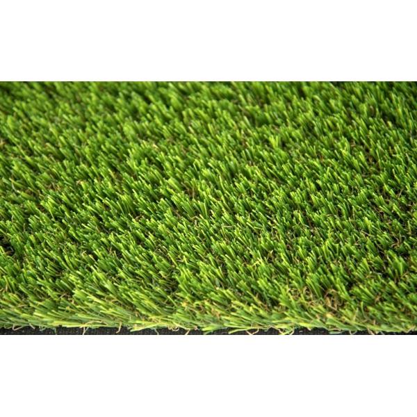 High Density Hybrid Artificial Grass Indoor / Outdoor Landscaping For Pets Mats 35mm Excellent Water Permeability