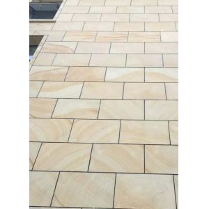 Wooden vein Sandstone natural sawn cut bushhammered honed tile slabs