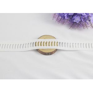 Flat Ladder Water Soluble Lace Trim , Decorative Lace Edging For Underwear /
