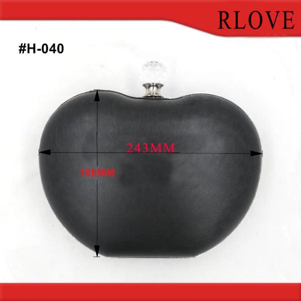 Factory sale apple shape gold iron metal purse frame box clutch frame for bag accessories