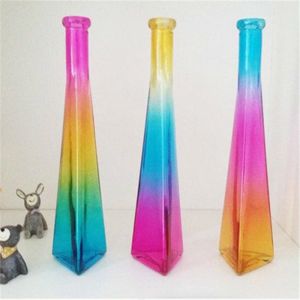 Artificial Flower Infinity Vases Polished Crystal Glass Vases