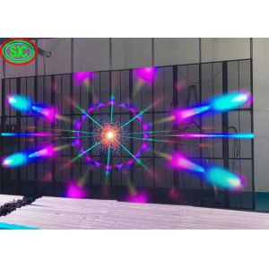 Wafer Chip Transparent LED Panel , High Visibility Transparent LED Screen