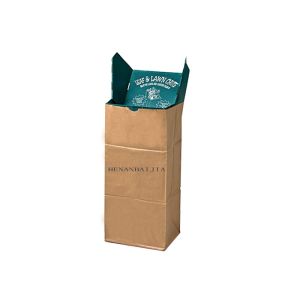 125g/M2 Biodegradable Lawn Paper Bags For Leaves CMYK Paper Lawn Waste Bags