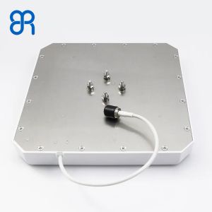 High Gain 9dBi UHF RFID Antenna with Side Lead Connector Circular Polarization