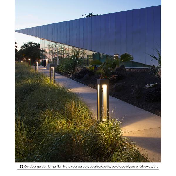 Aluminum IP65 LED Lawn Lamp Bollard Light for Yard Pathway Bridgelux LED 3000K 10w With CE ROHS Certification